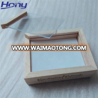 High Quality Antique Wooden Gift Box with Sliding Lid with Engraving Logo for Packaging Jewelry Earring