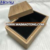 Timber Magnetic Lid Deep Gift Box with Custom Black Foam Insert for Packaging Ipad