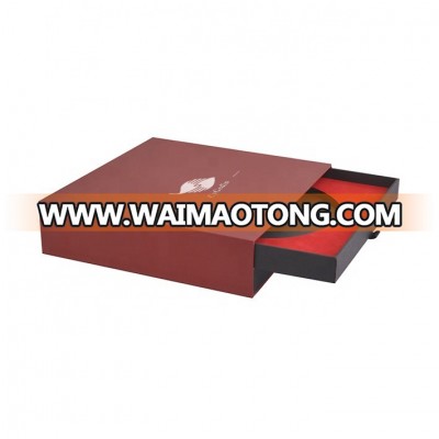 Custom Wholesale Double Drawer Type Paper Boxes/Sliding Cardboard Gift Box With EVA Insert