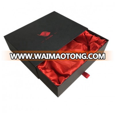 Custom Wholesale Drawer Type Paper Boxes/Sliding Cardboard Gift Box With Velvet Insert