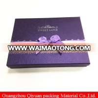 Engagement Used Window Can Be Customised Empty Cardboard Purple Sweet Paper Packaging Boxes With Lid