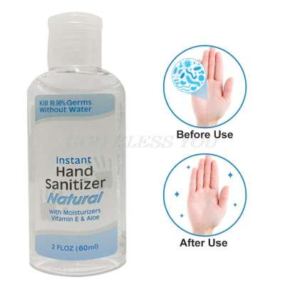 60ml Advanced Hand Sanitizer Fast Absorbing Hand Wash Antibacterial Hand Gel Alcohol